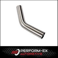 1.58" 41MM X 45 DEGREE MANDREL BEND 304 STAINLESS STEEL EXHAUST PIPE (SSB15845-304)