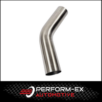 2.5" 63MM X 45 DEGREE MANDREL BEND 304 STAINLESS STEEL EXHAUST PIPE (SSB25045-304)