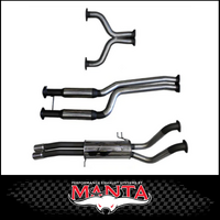 MANTA 2.5" DUAL CATBACK EXHAUST SYSTEM WITH HOTDOG/MUFFLER FITS FORD FALCON BA BF UTE V8 (SSMKFD0146)