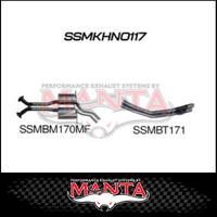 MANTA CATBACK EXHAUST SYSTEM FITS HOLDEN COMMODORE VT VX VY VZ 5.7L 6.0L V8 SEDAN (SSMKHN0117)
