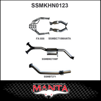 MANTA ENGINE BACK EXHAUST SYSTEM FITS HOLDEN COMMODORE VT VX VY VZ 5.7L 6.0L V8 SEDAN (SSMKHN0123)