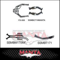 MANTA ENGINE BACK STAINLESS STEEL EXHAUST SYSTEM FITS HOLDEN COMMODORE VT VX VY VZ 5.7L 6.0L V8 SEDAN (SSMKHN0126)