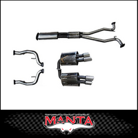 MANTA 2.5" CAT BACK STAINLESS STEEL EXHAUST SYSTEM FITS HOLDEN COMMODORE VE VF 6.0L 6.2L V8 SEDAN/WAGON (SSMKHN0167)
