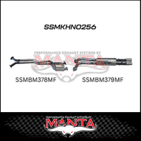 MANTA 2.5" DUAL CAT BACK STAINLESS STEEL EXHAUST SYSTEM FITS HOLDEN COMMODORE VY VZ V8 ONE TONNER (SSMKHN0256)