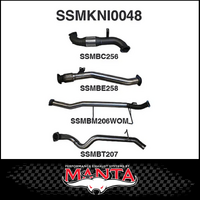 MANTA 3" STAINLESS STEEL TURBO BACK EXHAUST WITH CAT/PIPE ONLY FITS NISSAN PATROL Y61 GU 3.0L TD WAGON 2007-2016 (SSMKNI0048)