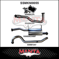 MANTA 3" TURBO BACK EXHAUST SYSTEM WITH CENTRE MUFFLER FITS NISSAN PATROL GU Y61 4.2L TD WAGON 5/1998-3/2007 (SSMKNI0055)