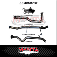 MANTA 3" TURBO BACK EXHAUST SYSTEM WITH PIPE ONLY FITS NISSAN PATROL GU Y61 4.2L TD WAGON 5/1998-3/2007 (SSMKNI0057)