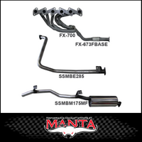 MANTA EXTRACTORS & 2.5"  EXHAUST SYSTEM FITS TOYOTA LANDCRUISER HZJ79R 4.2L 1HZ 1999-2007 (SSMKTY0070)