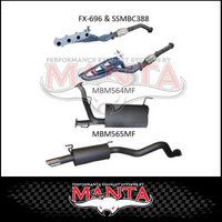 MANTA EXTRACTORS, CATS & STAINLESS STEEL 3" CAT BACK EXHAUST SYSTEM FITS TOYOTA LANDCRUISER UZJ200R 2007-2012 (SSMKTY0179)