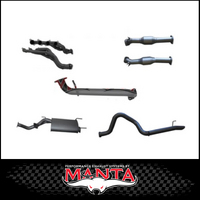MANTA EXTRACTORS, CATS & 3" CAT BACK EXHAUST SYSTEM WITH CENTRE MUFFLER & REAR TAILPIPE FITS TOYOTA LANDCRUISER UZJ100R 1998-2007 (SSMKTY0304)