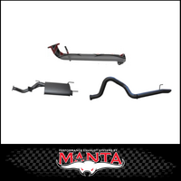 MANTA 3" CAT BACK EXHAUST SYSTEM WITH CENTRE MUFFLER & REAR TAILPIPE FITS TOYOTA LANDCRUISER UZJ100R 1998-2007 (SSMKTY0305)
