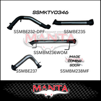 MANTA 3" STAINLESS STEEL TURBO BACK NO CAT/WITH MUFFLER FITS TOYOTA LANDCRUISER FJA300R 300 SERIES 3.3L V6 2021-ON (SSMKTY0346)