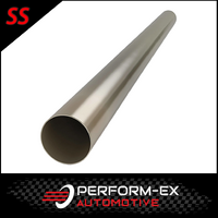 2" INCH (51MM) 409 GRADE STAINLESS STEEL EXHAUST PIPE TUBE (1 METRE LENGTH)