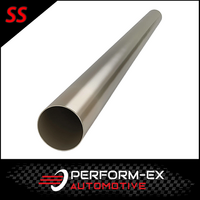 3" INCH (76MM) 409 GRADE STAINLESS STEEL EXHAUST PIPE TUBE (1 METRE LENGTH)