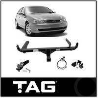 TAG HEAVY DUTY TOWBAR & WIRING KIT (2300KG) FITS FORD FALCON FG SEDAN 1/2008-10/2014 (NO REVERSE SENSORS)
