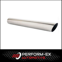 ANGLE CUT STAINLESS STEEL EXHAUST TIP - 2" INLET - 2 1/8" OUTLET (18" LONG)