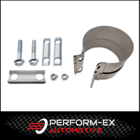 6" 152MM STAINLESS STEEL LAP BAND STYLE CLAMP (FLEX TO TUBE)