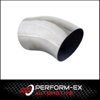 DUMP PIPE STAINLESS STEEL EXHAUST TIP - 2.5" INLET - 2.5" OUTLET (4" LONG)