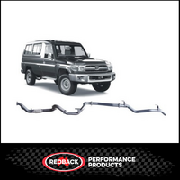 REDBACK 3" 409 STAINLESS STEEL TURBO BACK EXHAUST SYSTEM FITS TOYOTA LANDCRUISER VDJ78R 4.5L V8 2007-2016 TROOP CARRIER