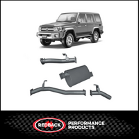 REDBACK 3" DPF BACK EXHAUST SYSTEM WITH MUFFLER FITS TOYOTA LANDCRUISER VDJ76R 2016-2025 WAGON (TLX442400-PM)