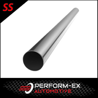 2.25" INCH (57MM) 304 GRADE STAINLESS STEEL EXHAUST PIPE TUBE 1 METRE