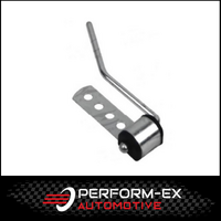 UNIVERSAL EXHAUST SWIVEL BRACKET 4 HOLES 8MM ROD (ZINC PLATED)