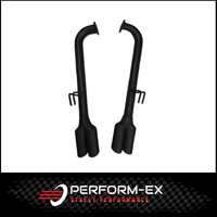 HOLDEN COMMODORE VE/VF SEDAN/WAGON SS/SV6 2 1/2" TAILPIPES WITH BLACK TIPS