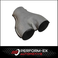 Y-PIPE PRESSED COLLECTOR - SINGLE 2.5" (63MM) INTO DUAL 2.5" (63MM)