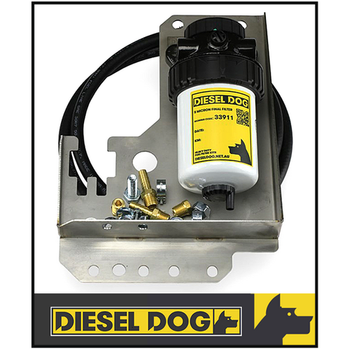 DIESEL DOG SECONDARY FUEL FILTER KIT FITS TOYOTA HILUX KUN26R 3.0L 1/2005-12/2015