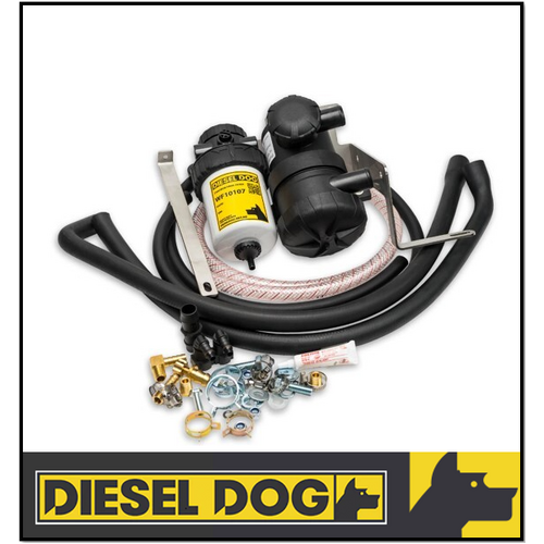 DIESEL DOG FUEL FILTER / CATCH CAN DUAL KIT FITS FORD RANGER PXIII 2.0L BI-TURBO 2018-2022 (90024)