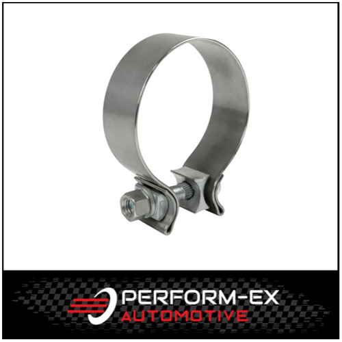 2" (51MM) STAINLESS STEEL EXHAUST PIPE CLAMP - ACCUSEAL SINGLE BOLT