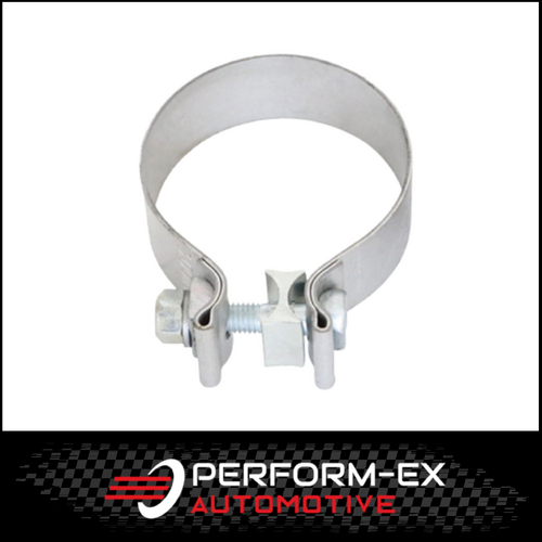 2.5" (63MM) ALUMINISED EXHAUST PIPE CLAMP - ACCUSEAL SINGLE BOLT