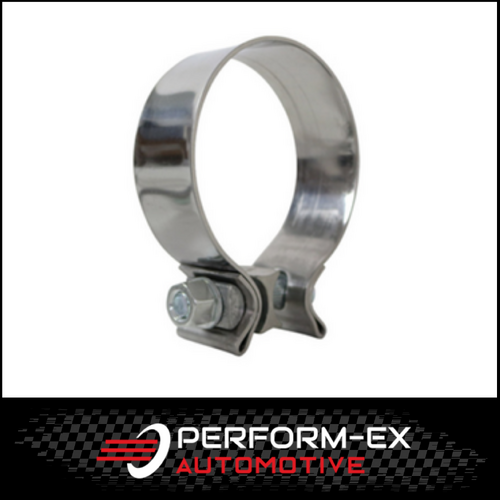 2.5" (63MM) STAINLESS STEEL EXHAUST PIPE CLAMP - ACCUSEAL SINGLE BOLT