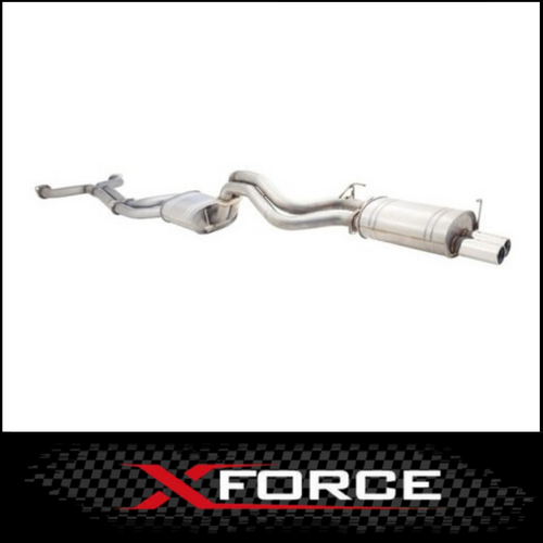XFORCE 409 STAINLESS STEEL TWIN 2 1/2" CAT BACK EXHAUST SYSTEM (MEDIUM SOUND) FITS FORD FALCON BA BF XR8 SEDAN