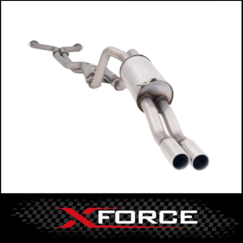 XFORCE 409 STAINLESS STEEL TWIN 2 1/2" CAT BACK EXHAUST SYSTEM (HIGH SOUND) FITS FORD FALCON BA BF XR8 UTE