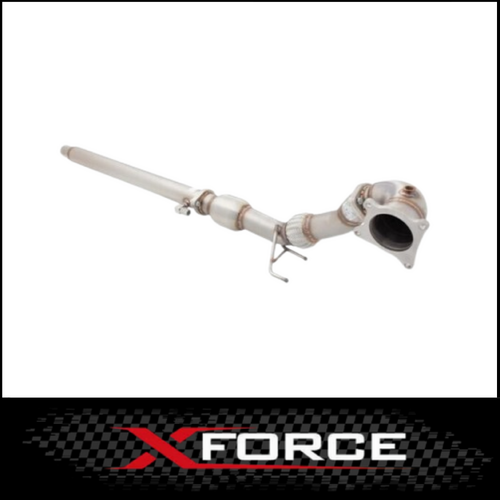 XFORCE 304 STAINLESS STEEL DUMP PIPE WITH CAT (3.5" TO 3") FITS AUDI S3 8P 2.0L 2007-2012