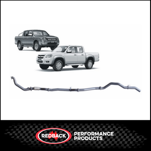 REDBACK 3" 409 STAINLESS STEEL EXHAUST SYSTEM FITS MAZDA BT-50 UN 3.0L 4CYL 11/2006-8/2011 - NO CAT/PIPE ONLY