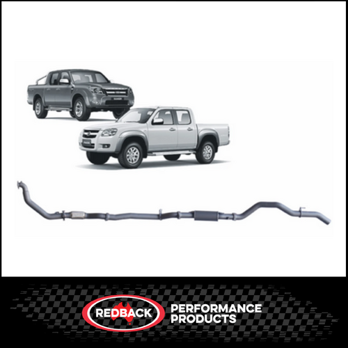 REDBACK 3" 409 STAINLESS STEEL EXHAUST SYSTEM FITS FORD RANGER PJ PK 3.0L 4CYL 12/2006-8/2011 - NO CAT/RESONATOR