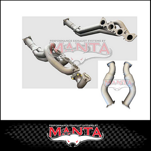 MANTA 1 7/8" 4 INTO 1 EXTRACTORS & CATS KIT FITS FORD MUSTANG FM S550 5.0L V8 (FX-218KIT)