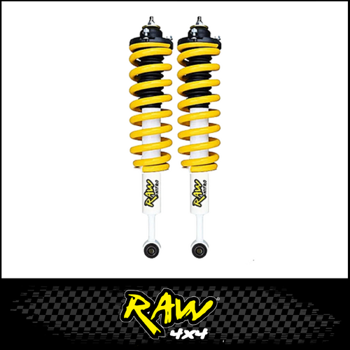 RAW 4X4 NITRO COMPLETE FRONT STRUTS (2" RAISED) TOYOTA FORTUNER GUN156R 2015-ON (0-50KG)