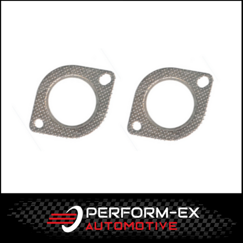 2 X EXHAUST FLANGE GASKET 3" (76MM) 106MM BOLT HOLE CENTRES TO SUIT COMMODORE