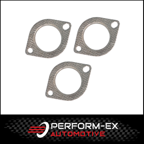 3 X EXHAUST FLANGE GASKET 3" (76MM) 106MM BOLT HOLE CENTRES TO SUIT COMMODORE