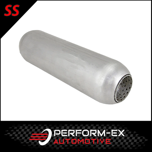 PERFORATED 409 STAINLESS STEEL HOTDOG 2" 51MM IN/OUT X 12" LONG (HD12200P-409)