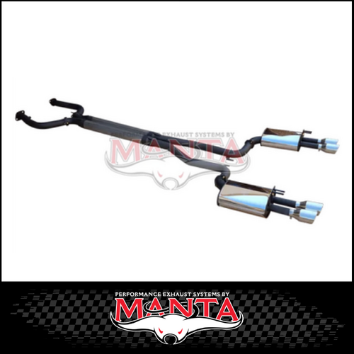 DPE BY MANTA 2.5" CAT BACK STAINLESS STEEL EXHAUST SYSTEM FITS HOLDEN COMMODORE VE VF 6.0L 6.2L V8 SEDAN/WAGON (HOLK128S25-CB)