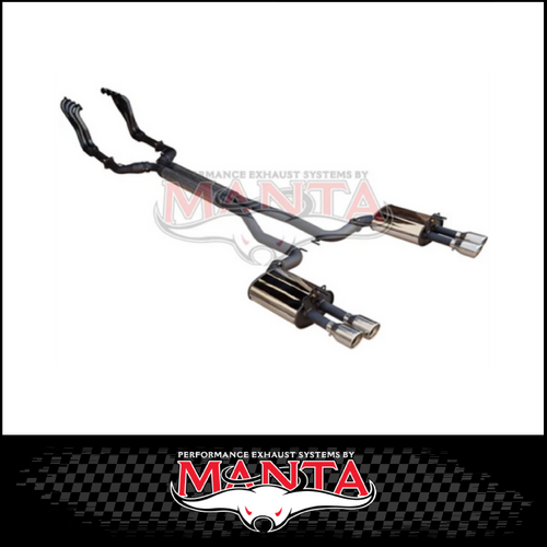 DPE BY MANTA 2.5" ENGINE BACK STAINLESS STEEL EXHAUST SYSTEM FITS HOLDEN COMMODORE VE VF 6.0L 6.2L V8 UTE (HOLK128U25-134C)