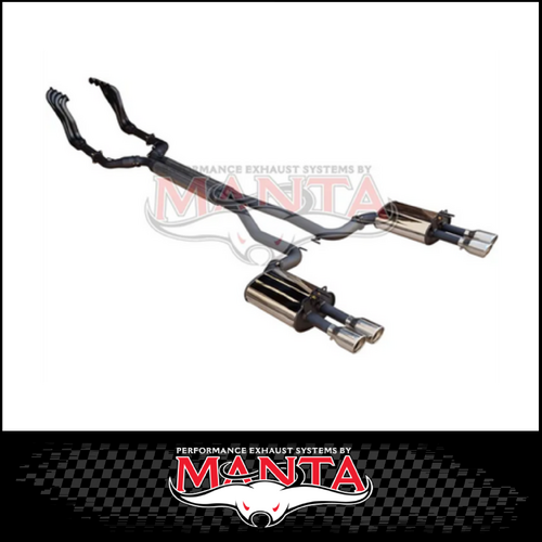 DPE BY MANTA 2.5" ENGINE BACK STAINLESS STEEL EXHAUST SYSTEM FITS HOLDEN COMMODORE VE VF 6.0L 6.2L V8 UTE (HOLK128U25-178)