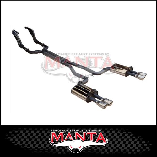 DPE BY MANTA 3" ENGINE BACK STAINLESS STEEL EXHAUST SYSTEM FITS HOLDEN COMMODORE VE VF 6.0L 6.2L V8 UTE (HOLK128U3-178)