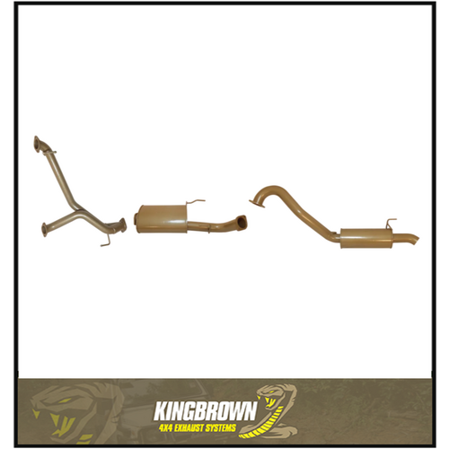 KING BROWN 3" CAT BACK EXHAUST SYSTEM FITS TOYOTA LANDCRUISER UZJ100R 4.7L V8 1998-2007 (KB12028-XXMR)