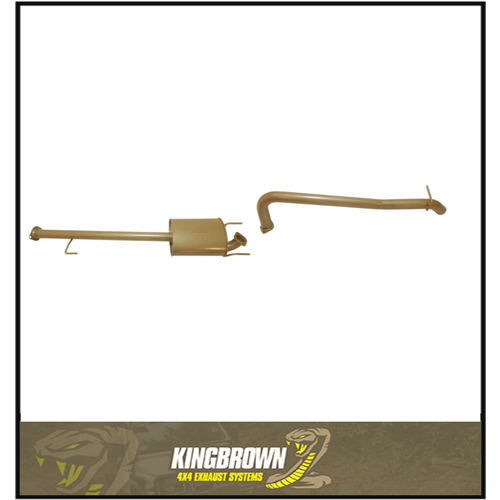 KING BROWN 2.5" CATBACK EXHAUST SYSTEM FITS TOYOTA HILUX GGN25R 4.0L V6 2005-2015 (KB12115-XXMX)