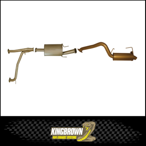 KING BROWN 3" CAT BACK EXHAUST SYSTEM FITS NISSAN PATROL Y62 5.6L V8 - 2 MUFFLERS (KB9520-CBMR)